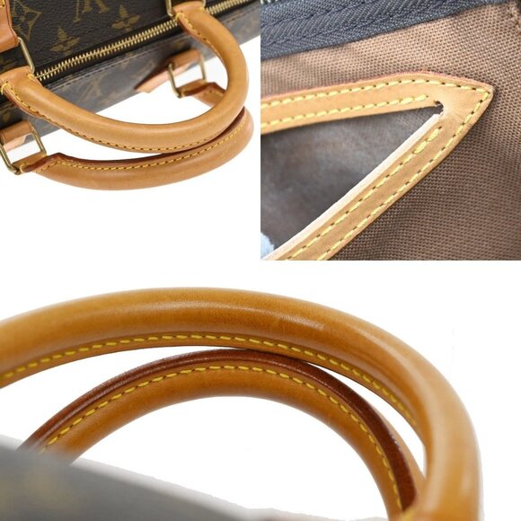 LOUIS VUITTON Speedy 40 Travel Hand Bag Monogram Leather Brown M41522 18KB319 - Picture 8 of 16